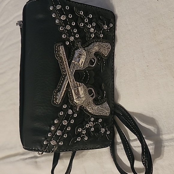 Small Purse with Rhinestone Pattern - Picture 5 of 6